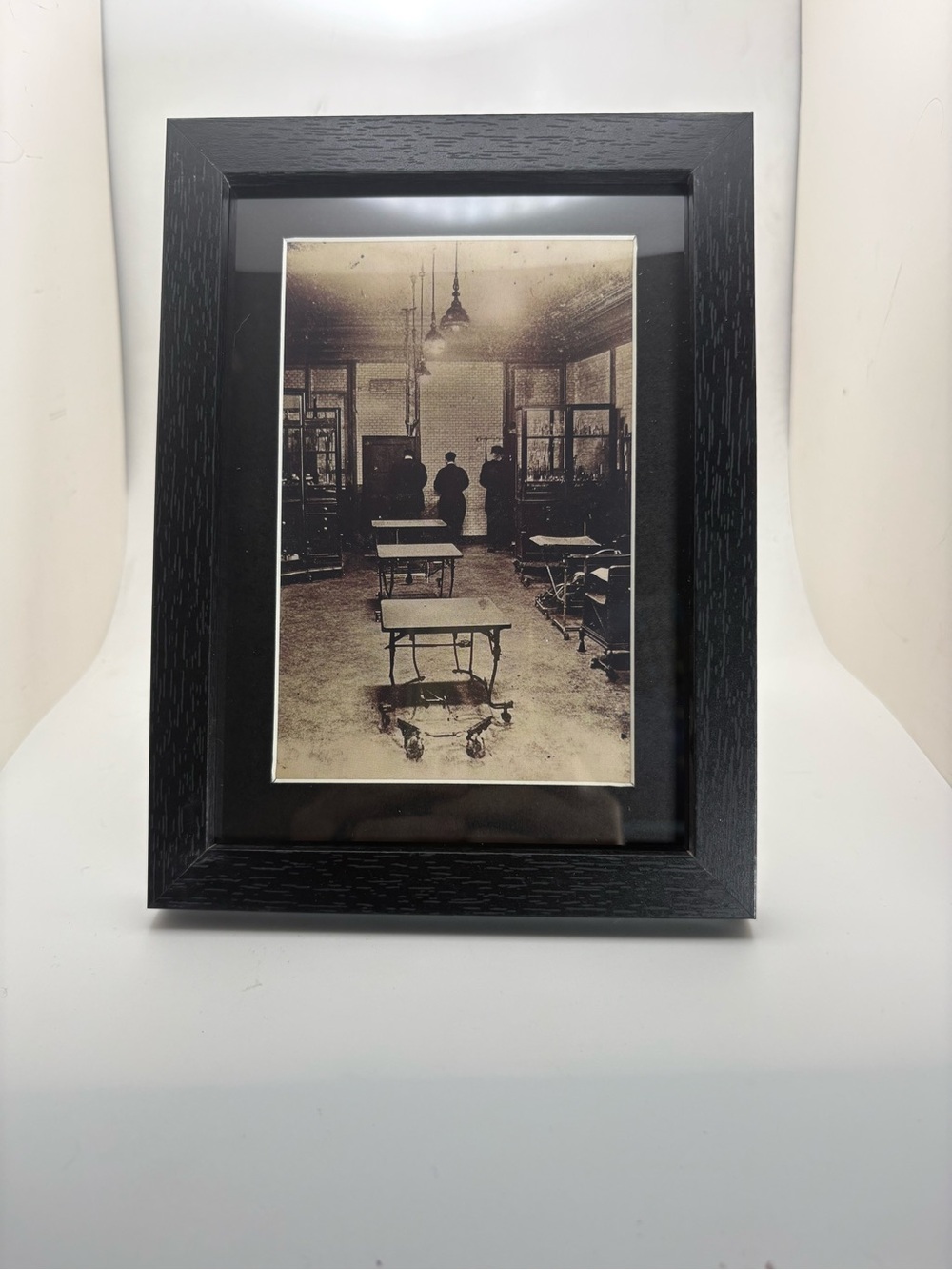 Haunted Victorian Morgue Art Print – Framed 5x7 Gothic Horror Decor